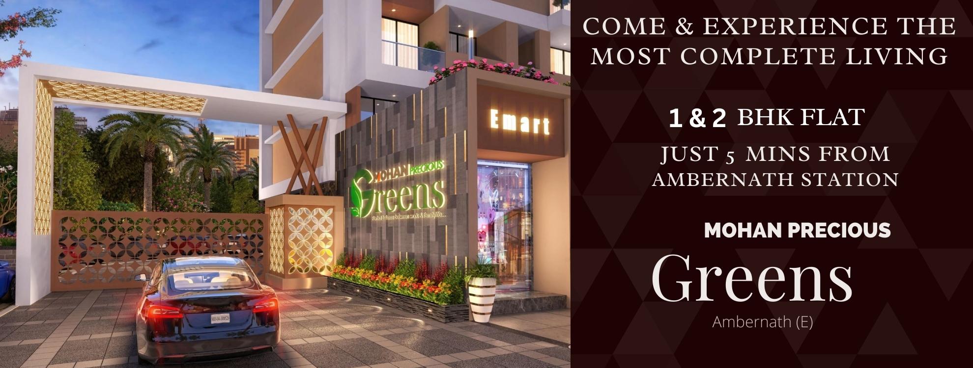 Mohan Precious Greens | 1 & 2 BHK Flat In Ambernath